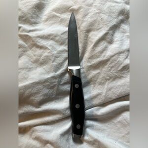 Linorosol German steel paring knife 3.5 triple trivet handle fixed blade